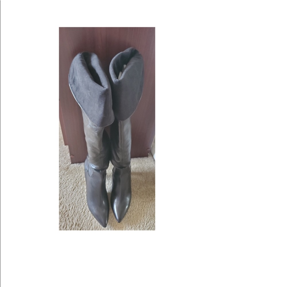 Leather boots